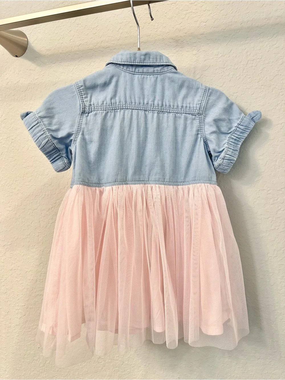 Baby Girl Tulle Short-Sleeve Dress